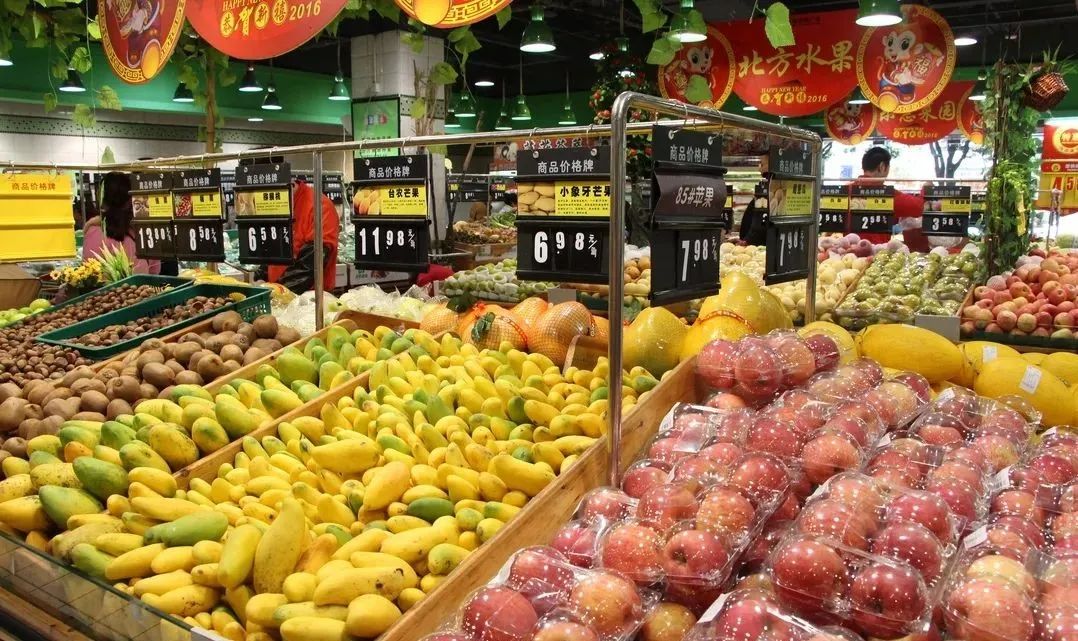 上海超市展示架设计广告公司_农资超市产品摆放图片_农产品超市产品摆放展示
